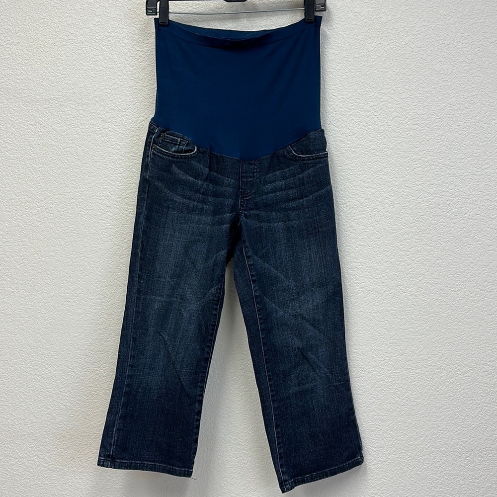 A Pea in the Pod cropped maternity jeans medium